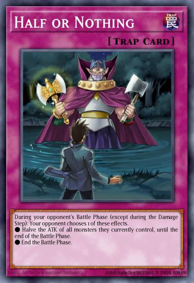 Half or Nothing Common BP02-EN201 Battle Pack 2 War of the Giants Yugioh card