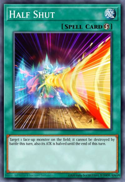 Half Shut Common BP02-EN158 Battle Pack 2 War of the Giants Yugioh card