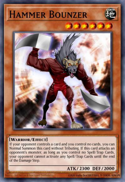 Hammer Bounzer Super Rare GAOV-EN009 Galactic Overlord Yugioh card