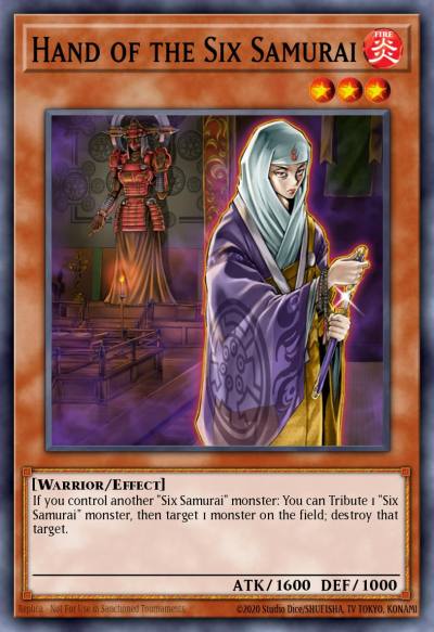 Hand of the Six Samurai Common SDWA-EN015 Samurai Warlords Structure Deck Yugioh card