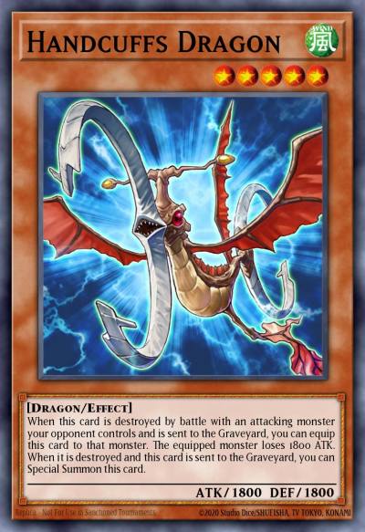 Handcuffs Dragon Duel Terminal Normal Parallel Rare DTP1-EN025 Duel Terminal - Preview Wave 2 Yugioh card