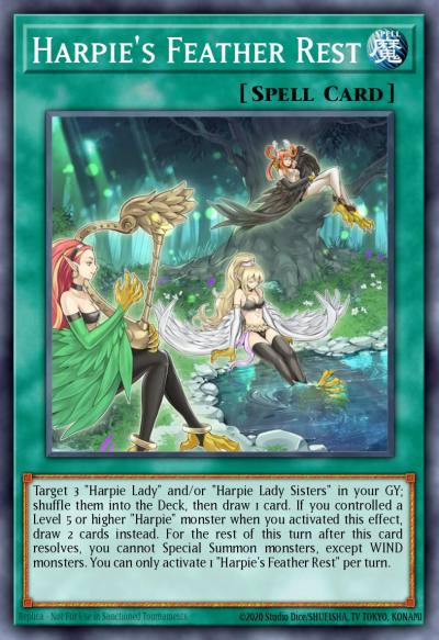 Harpies Feather Rest Common LDS2-EN086 Legendary Duelists Season 2 Yugioh card
