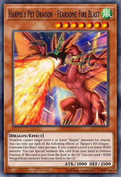 Harpies Pet Dragon - Fearsome Fire Blast Secret Rare LDS3-EN138 Legendary Duelists Season 3 Yugioh card