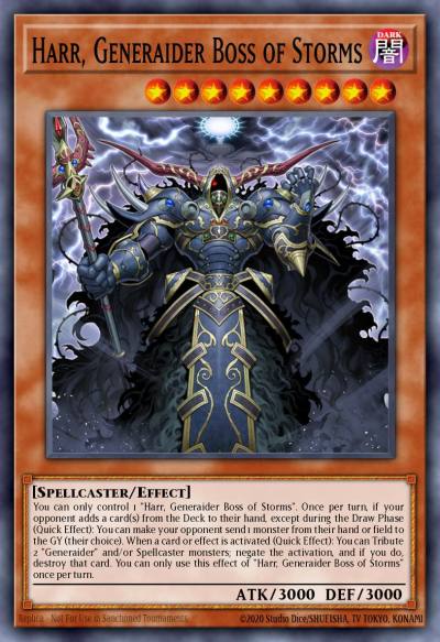 Harr Generaider Boss of Storms Super Rare ETCO-EN027 Eternity Code Yugioh card