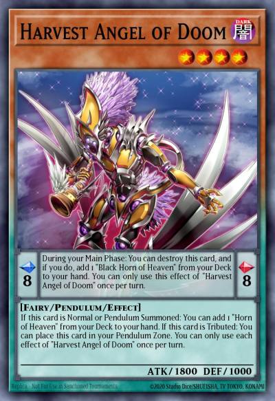Harvest Angel of Doom Super Rare CYAC-EN026 Cyberstorm Access Yugioh card