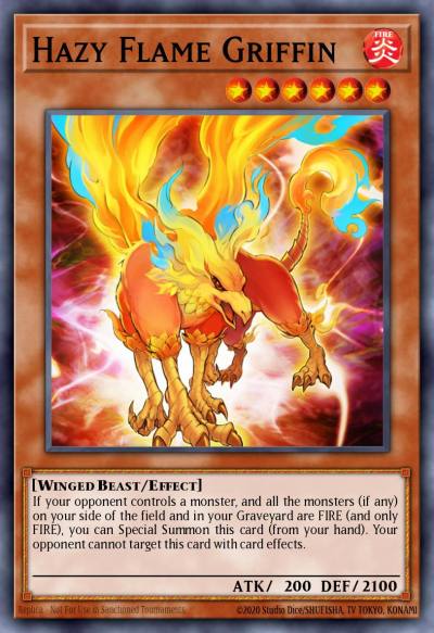 Hazy Flame Griffin Common CBLZ-EN029 Cosmo Blazer Yugioh card