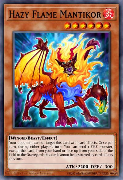 Hazy Flame Mantikor Rare CBLZ-EN082 Cosmo Blazer Yugioh card