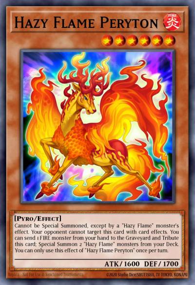 Hazy Flame Peryton Rare CBLZ-EN031 Cosmo Blazer Yugioh card