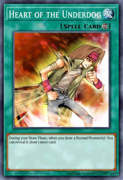 Heart of the Underdog Common DR2-EN032 Dark Revelation Volume 2 Yugioh card
