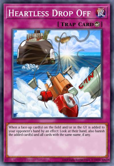 Heartless Drop Off Common MP19-EN051 2019 Gold Sarcophagus Tin Mega Pack Yugioh card