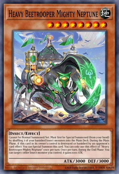 Heavy Beetrooper Mighty Neptune Common MP22-EN238 2022 Tin of the Pharaohs Gods Yugioh card