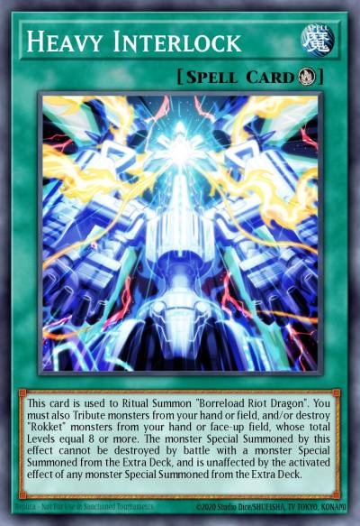 Heavy Interlock Super Rare BODE-EN052 Burst of Destiny Yugioh card