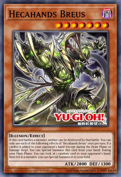 Hecahands Breus Rare PHRE-EN005 Phantom Revenge Yugioh card