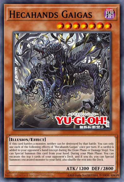 Hecahands Gaigas Rare PHRE-EN004 Phantom Revenge Yugioh card