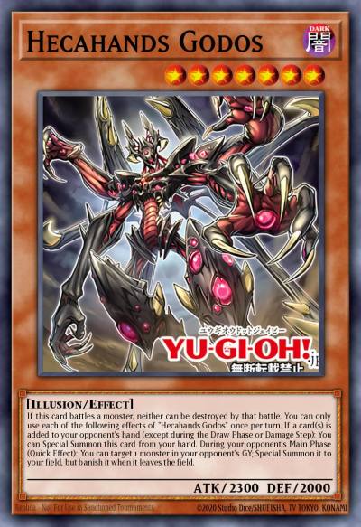Hecahands Godos Rare PHRE-EN003 Phantom Revenge Yugioh card