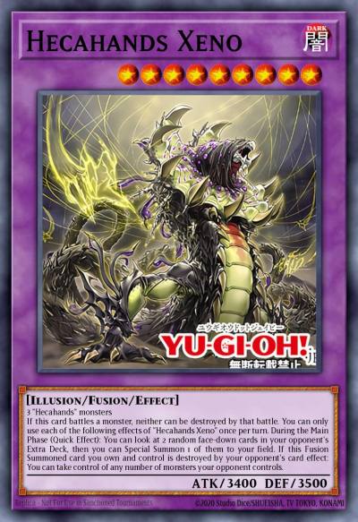 Hecahands Xeno Super Rare PHRE-EN007 Phantom Revenge Yugioh card