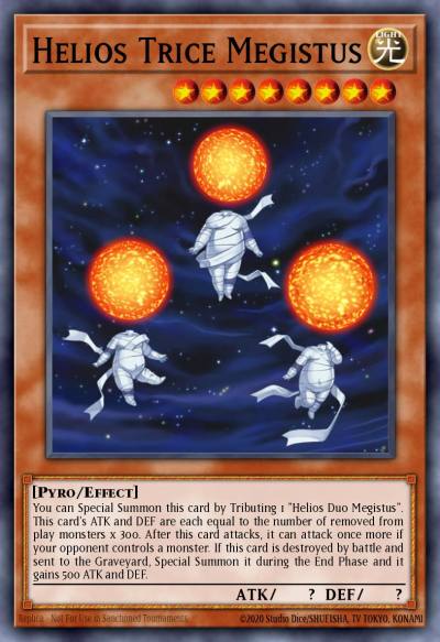 Helios Trice Megistus Super Rare LODT-EN095 Light of Destruction Yugioh card