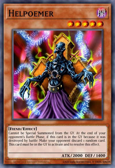 Helpoemer Super Rare DR1-EN006 Dark Revelation Volume 1 Yugioh card