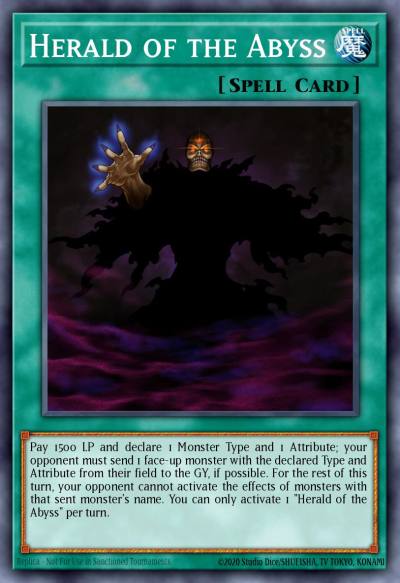 Herald of the Abyss Ultra Rare MP19-EN201 2019 Gold Sarcophagus Tin Mega Pack Yugioh card