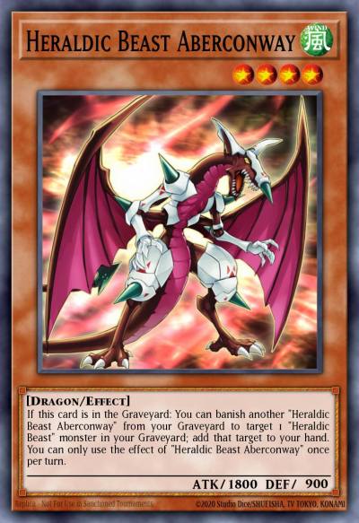 Heraldic Beast Aberconway Common ABYR-EN012 Abyss Rising Yugioh card