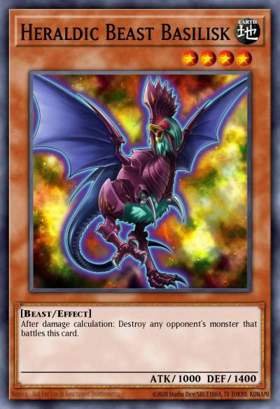 Heraldic Beast Basilisk Common CBLZ-EN013 Cosmo Blazer Yugioh card