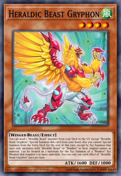 Heraldic Beast Gryphon Super Rare ALIN-EN009 Alliance Insight Yugioh card