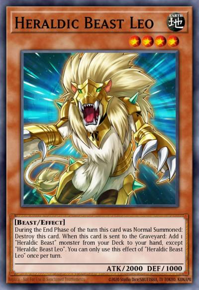 Heraldic Beast Leo Rare CBLZ-EN017 Cosmo Blazer Yugioh card