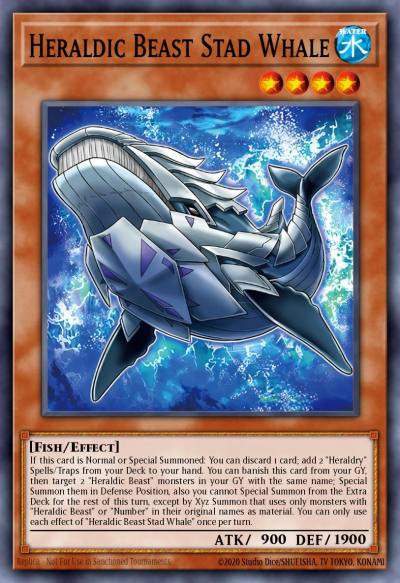 Heraldic Beast Stad Whale Common ALIN-EN010 Alliance Insight Yugioh card
