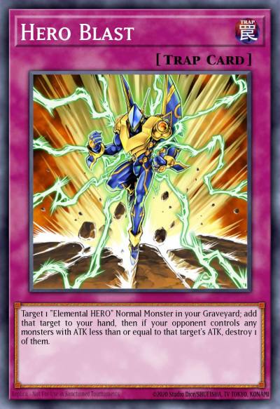 Hero Blast Common SDHS-EN036 HERO Strike Structure Deck Yugioh card
