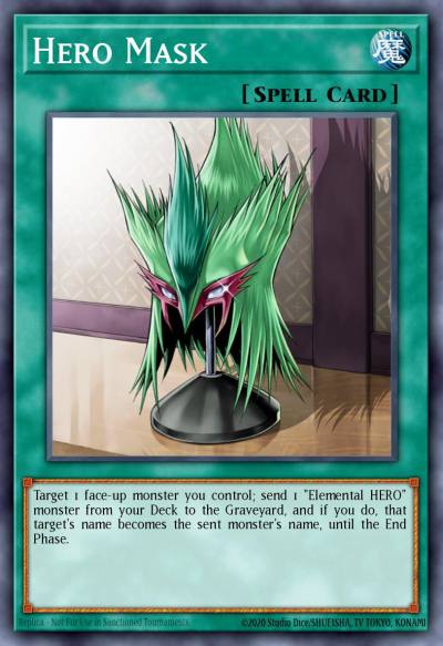 Hero Mask Common SDHS-EN027 HERO Strike Structure Deck Yugioh card