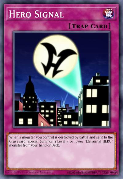 Hero Signal Rare DR3-EN229 Dark Revelation Volume 3 Yugioh card