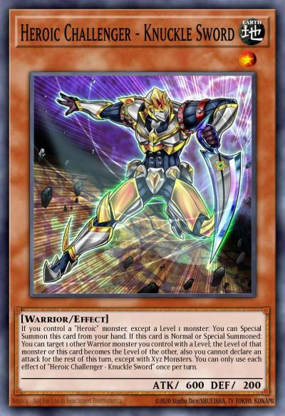 Heroic Challenger - Knuckle Sword Common DIFO-EN015 Dimension Force Yugioh card