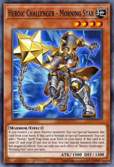 Heroic Challenger - Morning Star Common DIFO-EN016 Dimension Force Yugioh card