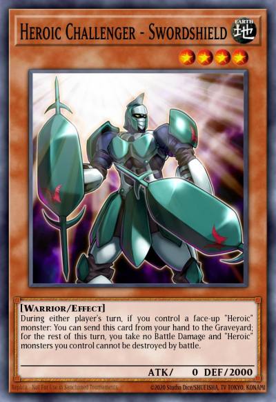 Heroic Challenger - Swordshield Common OP19-PT035 OTS Tournament Pack 19 (POR) Yugioh card