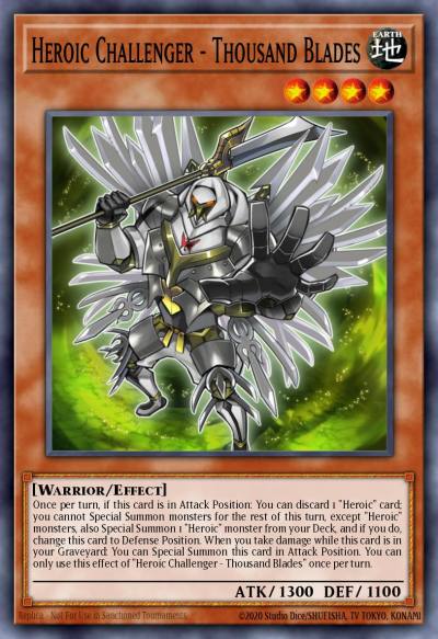 Heroic Challenger - Thousand Blades Common OP19-EN019 OTS Tournament Pack 19 Yugioh card