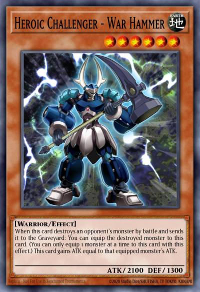 Heroic Challenger - War Hammer Common OP19-PT034 OTS Tournament Pack 19 (POR) Yugioh card