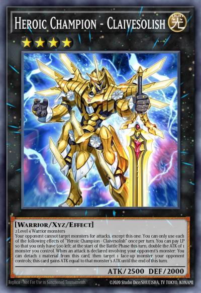 Heroic Champion - Claivesolish Super Rare DIFO-EN044 Dimension Force Yugioh card