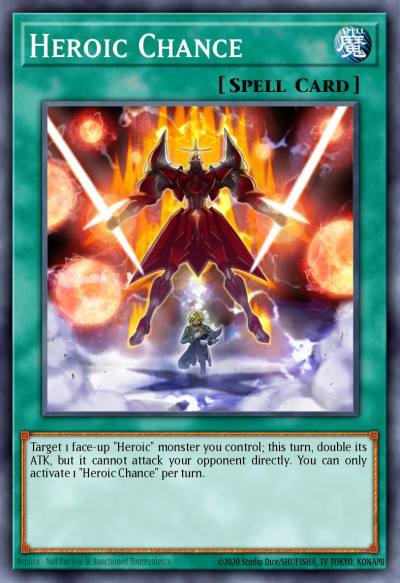 Heroic Chance Common OP19-PT038 OTS Tournament Pack 19 (POR) Yugioh card