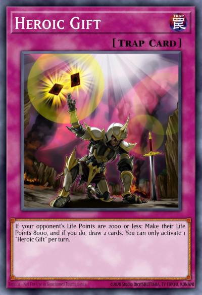 Heroic Gift Common ABYR-EN068 Abyss Rising Yugioh card