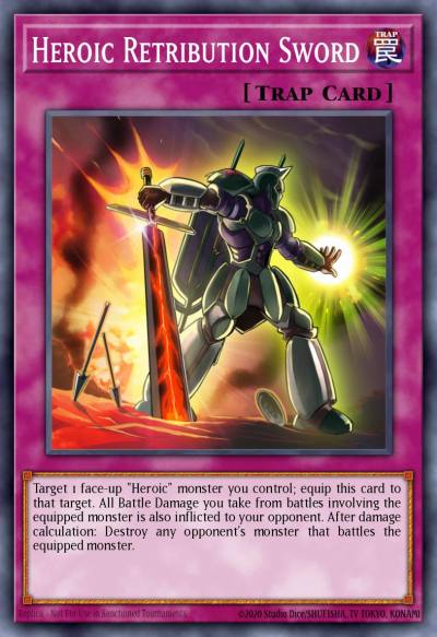 Heroic Retribution Sword Common OP19-PT039 OTS Tournament Pack 19 (POR) Yugioh card