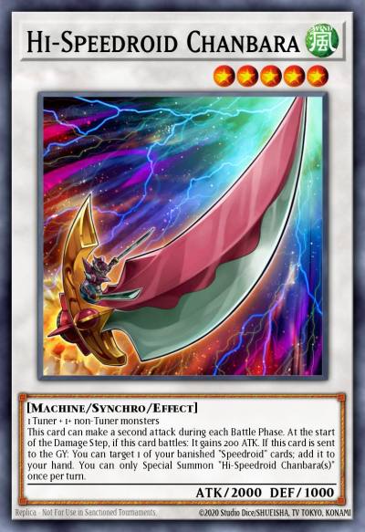 Hi-Speedroid Chanbara Secret Rare HSRD-EN010 High-Speed Riders Yugioh card