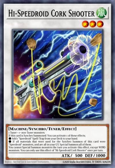 Hi-Speedroid Cork Shooter Ultra Rare LED8-EN004 Legendary Duelists Synchro Storm Yugioh card