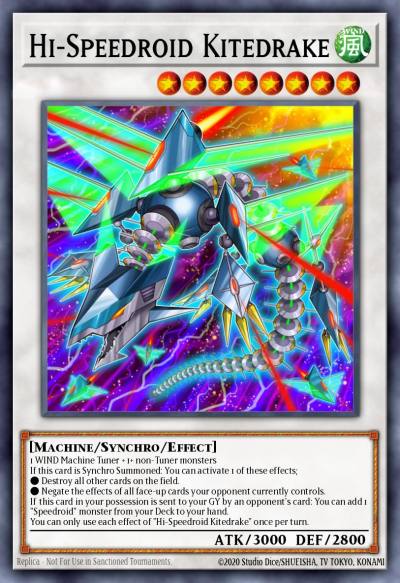 Hi-Speedroid Kitedrake Common BLC1-EN092 Battles of Legend Chapter 1 Yugioh card