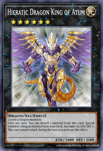 Hieratic Dragon King of Atum Ultra Rare DUPO-EN092 Duel Power Yugioh card