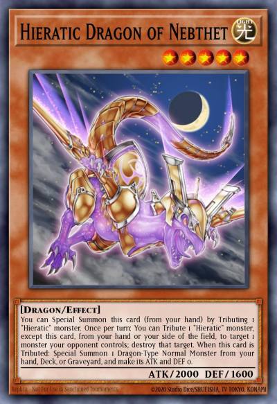 Hieratic Dragon of Nebthet Common GAOV-EN021 Galactic Overlord Yugioh card