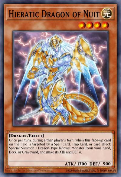 Hieratic Dragon of Nuit Common GAOV-EN018 Galactic Overlord Yugioh card