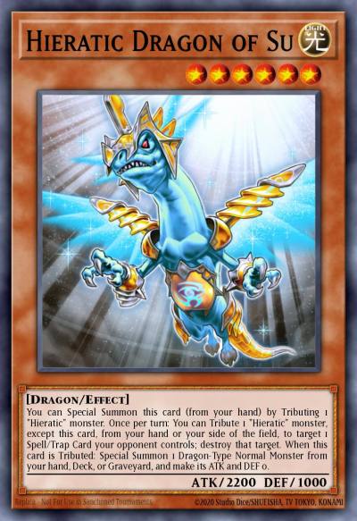 Hieratic Dragon of Su Common GAOV-EN023 Galactic Overlord Yugioh card