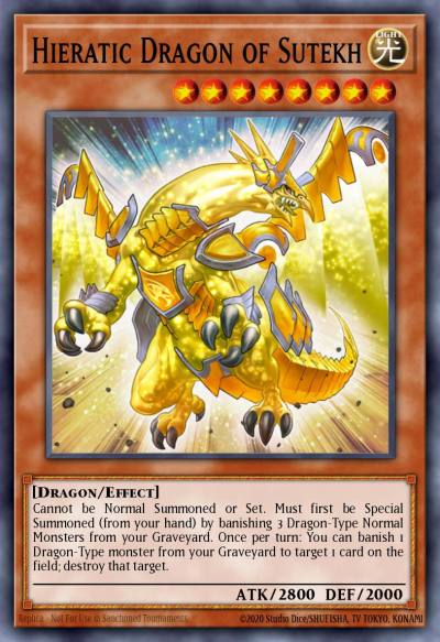 Hieratic Dragon of Sutekh Ultimate Rare GAOV-EN025 Galactic Overlord Yugioh card