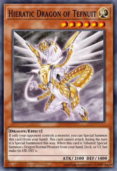 Hieratic Dragon of Tefnuit Super Rare AP01-EN008 Astral Pack One Yugioh card