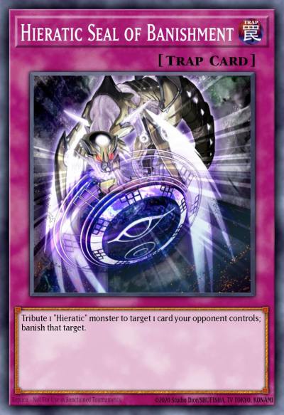 Hieratic Seal of Banishment Rare GAOV-EN071 Galactic Overlord Yugioh card